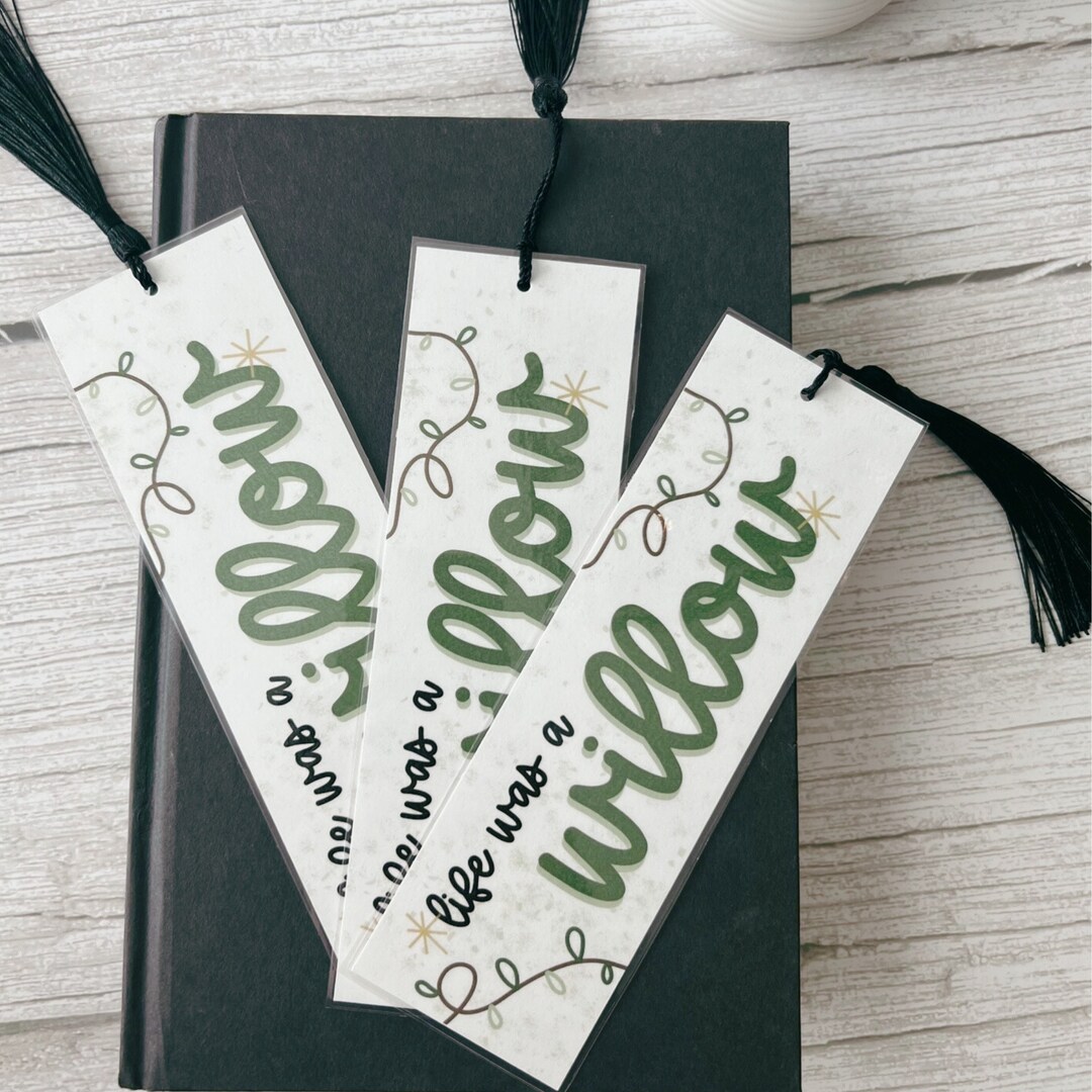 Willow Bookmark Taylor Bookmark Evermore Bookmark Etsy