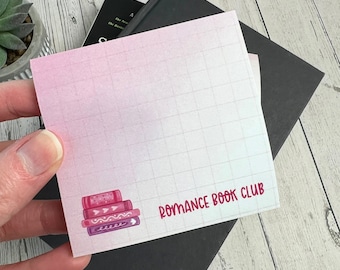 Romance Book Club Sticky Notes | reading Sticky Notes | Bookish Stationary | Bookish Note Pad