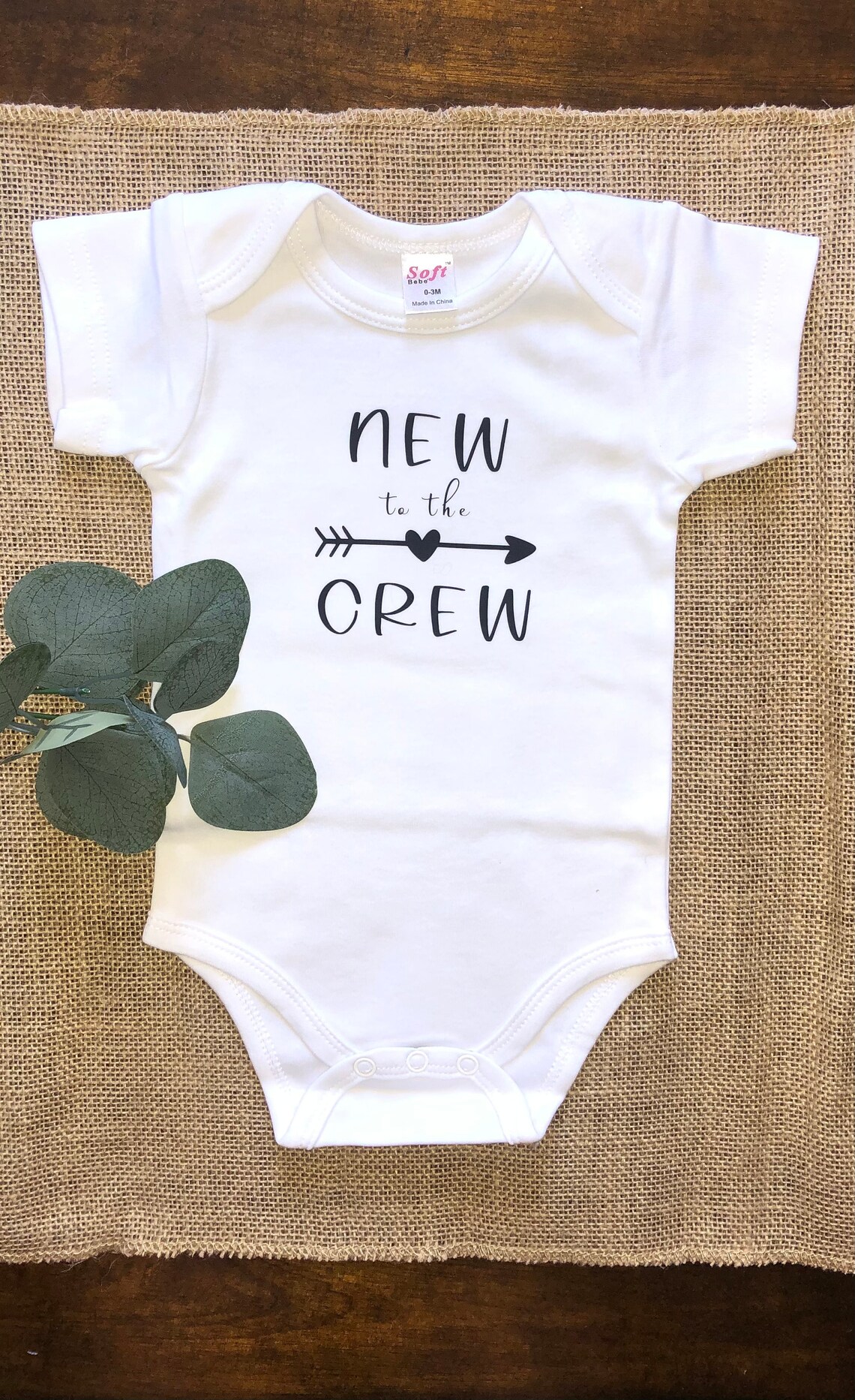 New to the Crew Baby Onesie Etsy