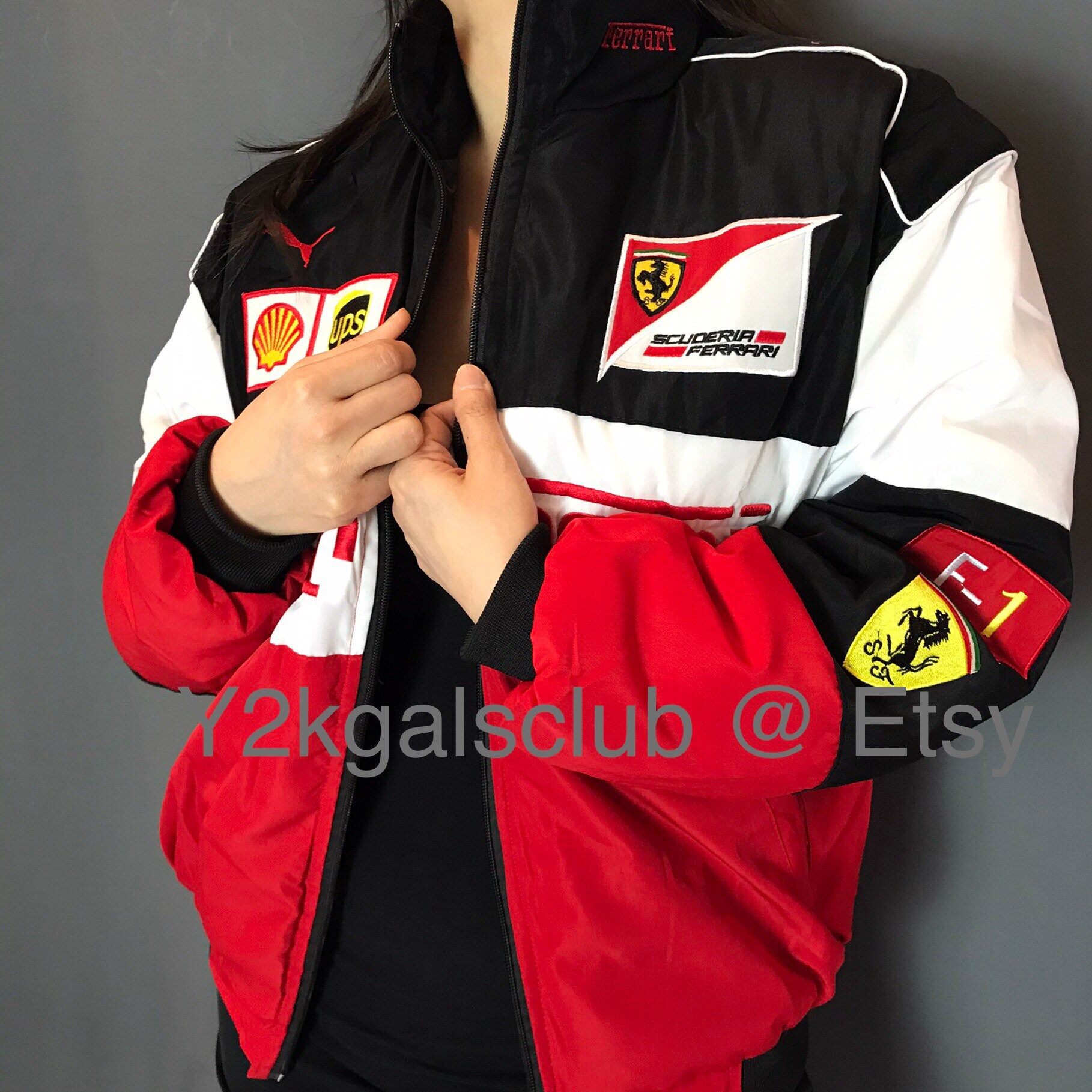 ferrari nascar jacket
