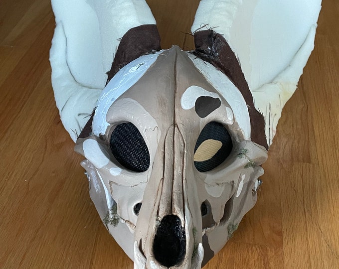 Skull Dog Furry Head Etsy