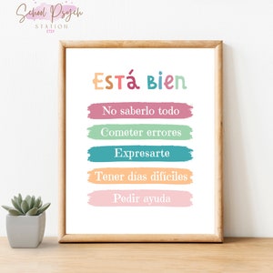 Spanish Counseling Poster- Bilingual Counseling Poster-Psychologist Office Decor- Counselor Office Decor- Therapist Decor- Spanish Poster