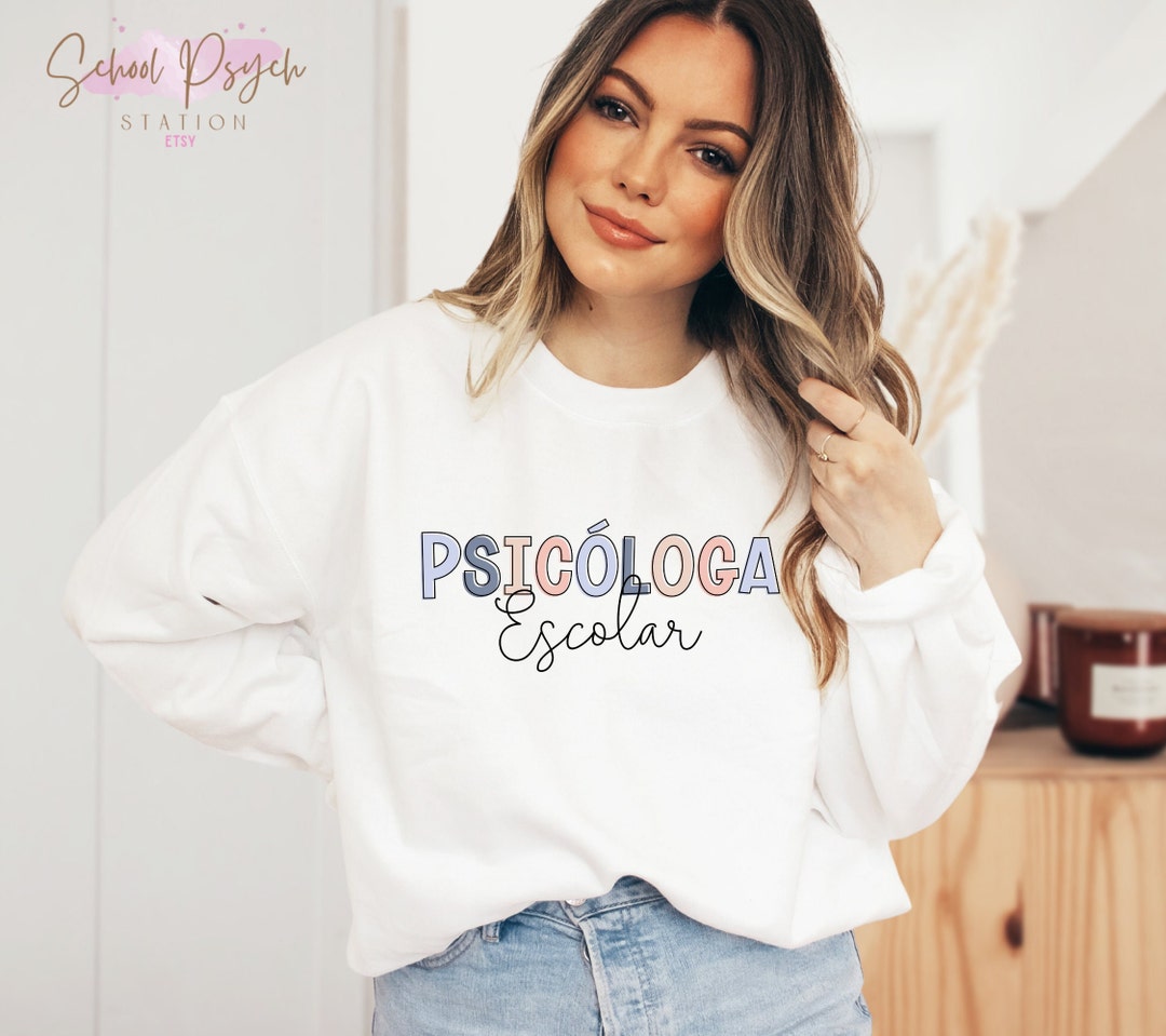 Psych Sweaters Psicologa Escolar Sweatshirt- School Psychologist Sweater- School Psych ...