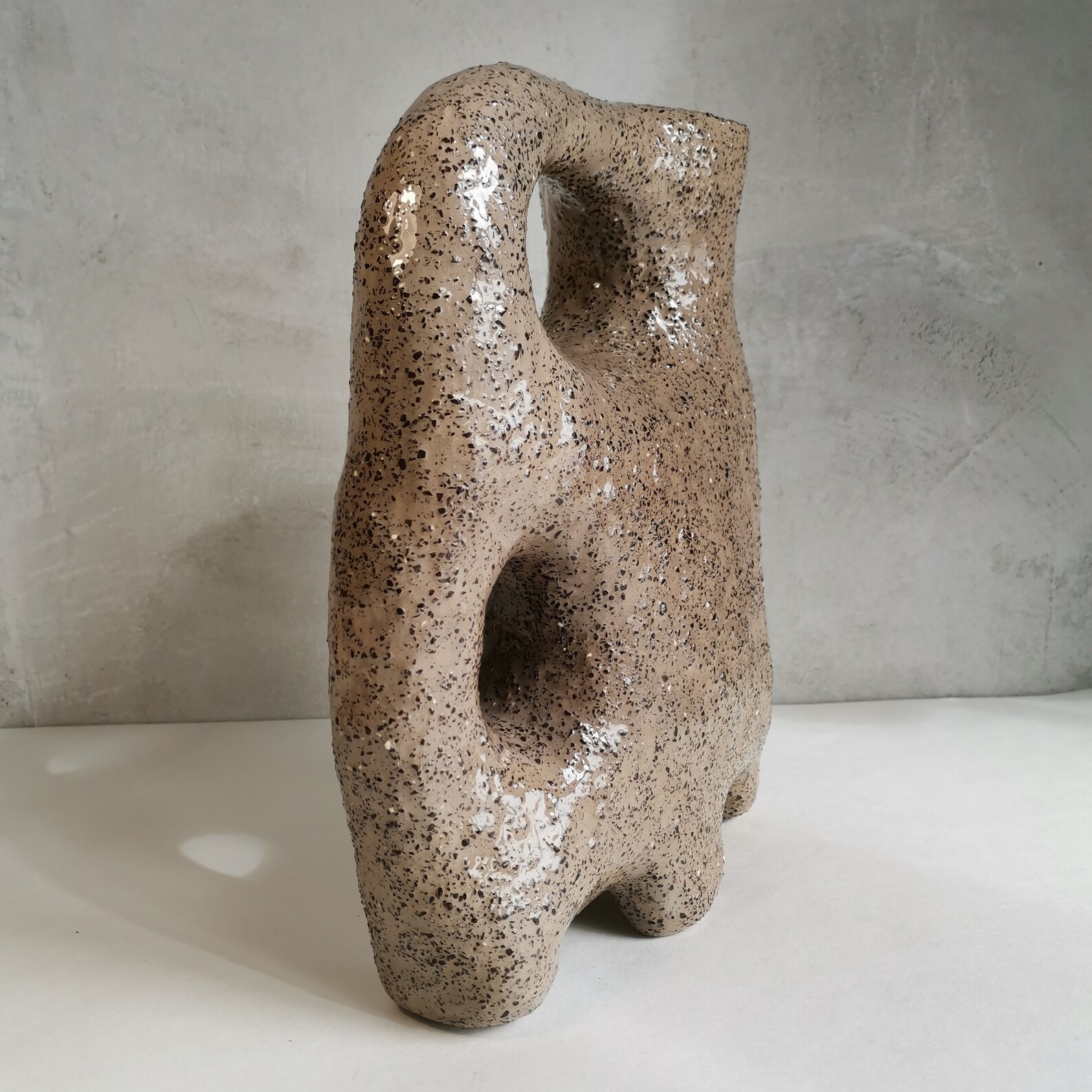 Handmade clay pitcher vase Etsy