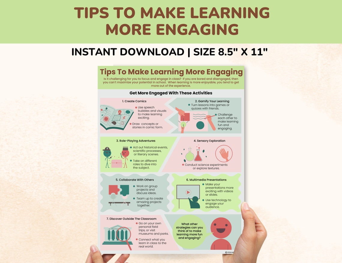 Add Handouts Tips to Make Learning More Engaging Classroom School Ideas-add ADHD ...