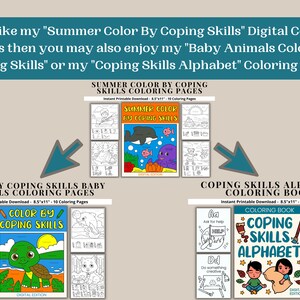 Summer Coloring Pages for Kids-color by Coping Skills Coloring Book ...