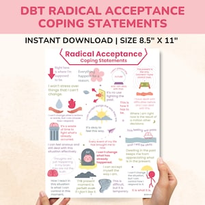 Dichiarazioni di coping sull&#39;accettazione radicale della DBT Capacità di tolleranza al disagio PDF