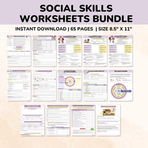 social skills worksheets for kids