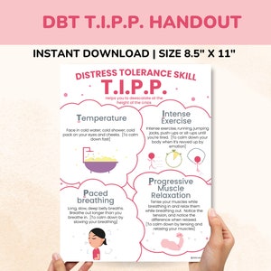 DBT TIPP-vaardigheden PDF-hand-out-Vaardigheden voor noodtolerantie-Tipp De temperatuur