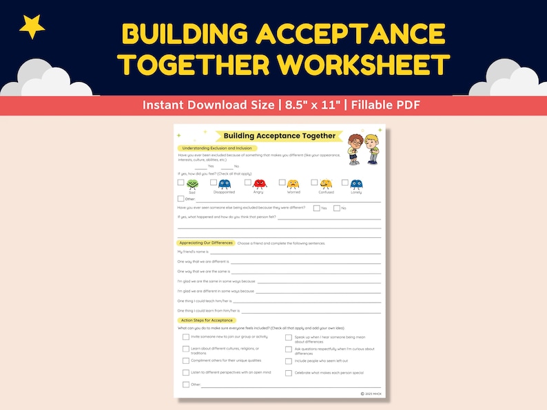 Accepting Differences Worksheets Character Education Kids-teens ...