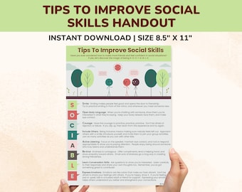 Social Skills For Kids-Teens-How To Improve Social Skills-Social Emotional Learning SEL-SOCIABLE Acronym-Social Skills Intervention Resource