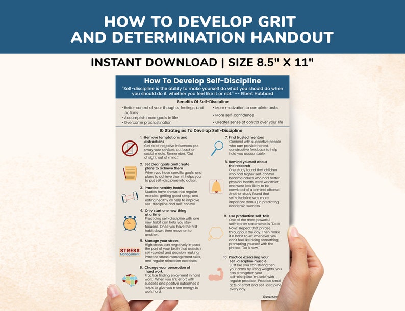 Grit & Determination Success Tips Motivational Poster, Success ...