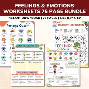 emotions worksheets