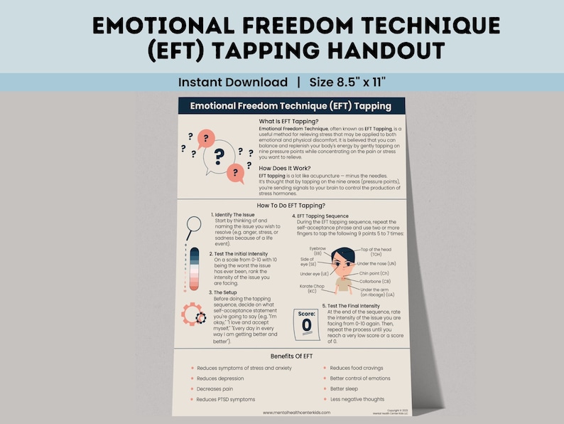 Coping Skills for Stress Anxiety Worries, Emotional Freedom Technique ...
