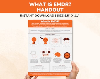 Wat is EMDR-therapie voor trauma-PTSS-angsttherapie Hand-out kinderen tieners-werkblad-counseling poster-oogbeweging desensibilisatie herverwerking