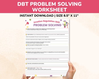 Dbt Problem Solving Worksheet Editable Fillable Printable Pdf