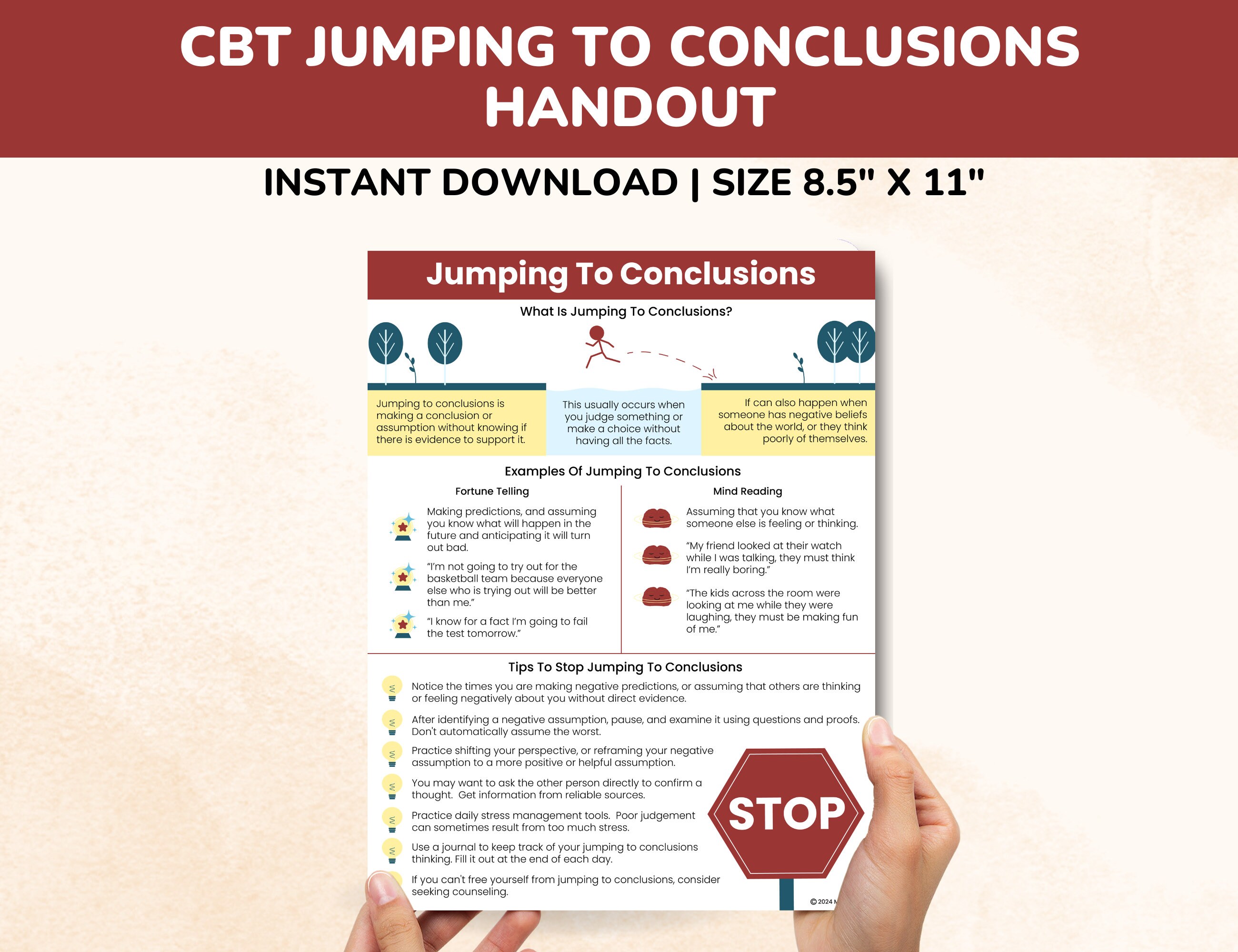 CBT Jumping to Conclusions Cognitive Distortion-negative