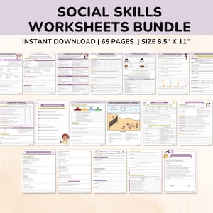 social skills worksheets pdf