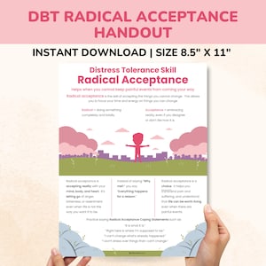 PDF sulle competenze di tolleranza all&#39;angoscia e sull&#39;accettazione radicale della DBT