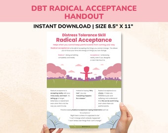 DBT Radical Acceptance Handout-Distress Tolerance Skills PDF