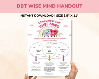 Wise Mind DBT Handout - Mindfulness Skills PDF