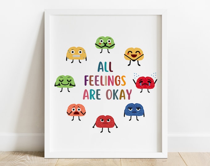 Feelings Chart Poster - Emotions Chart for Kids | Play Therapy ...