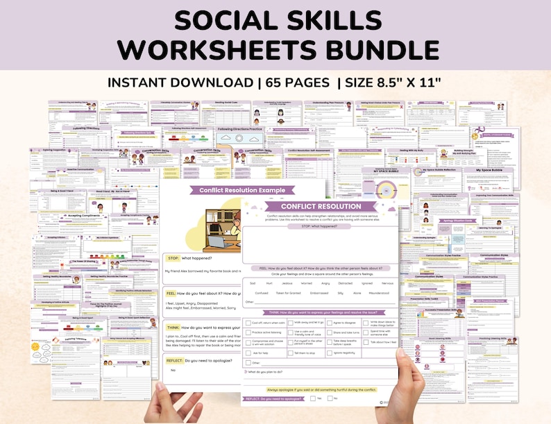 social skills worksheets