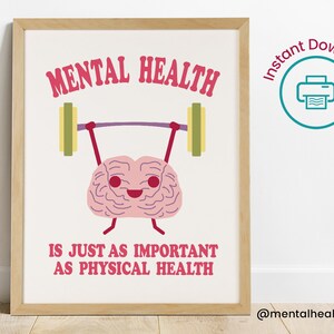 Mental Health is Just as Important as Physical Health Poster-therapy ...
