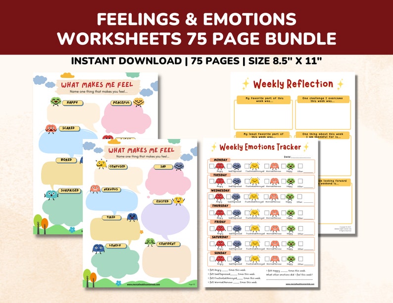 emotions worksheets