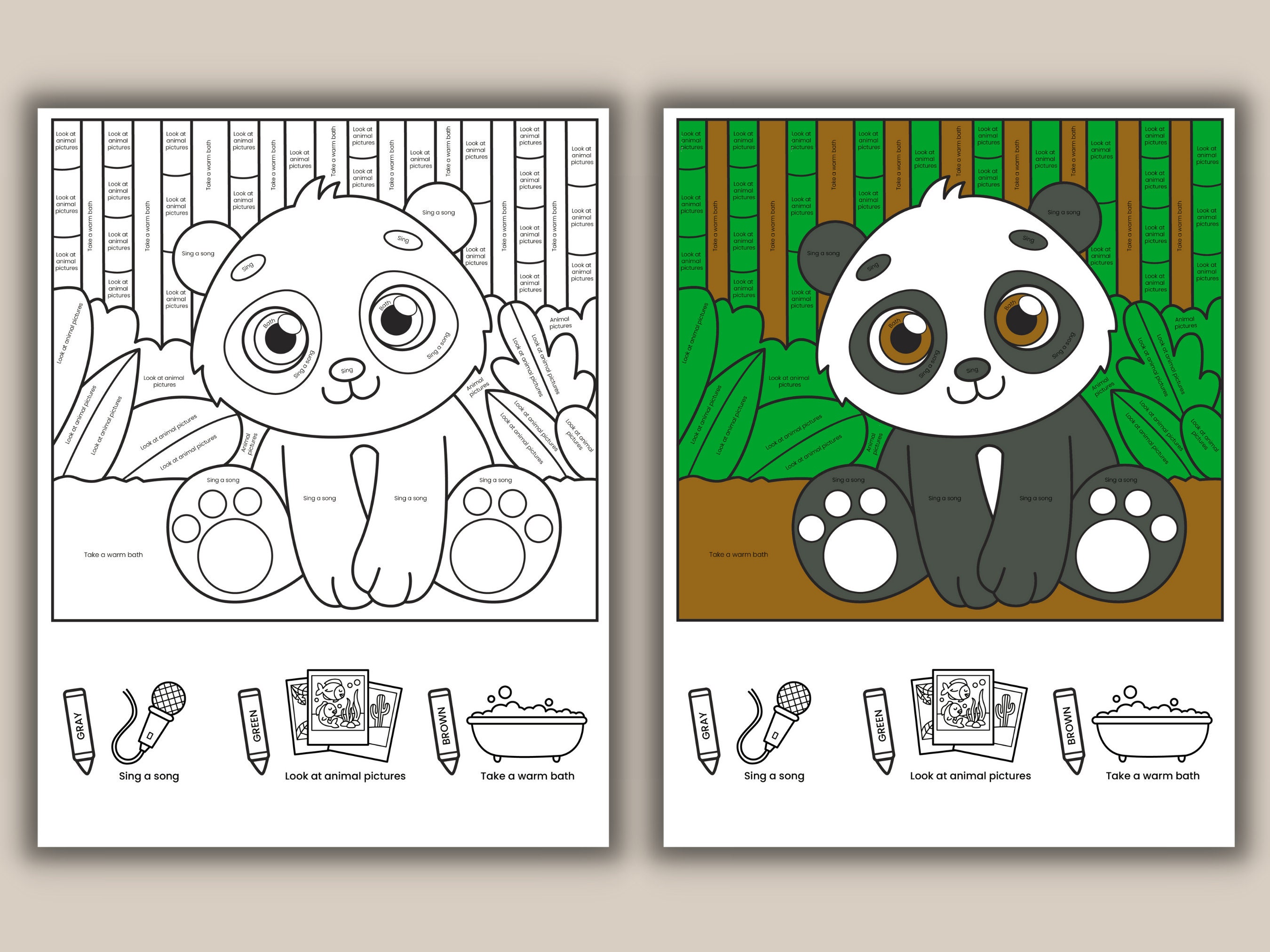 Color by Coping Skills Coloring Pages Book Printable for Kids | Etsy Canada