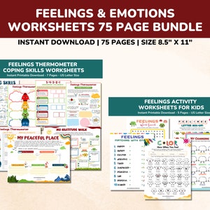 feelings thermometer worksheets