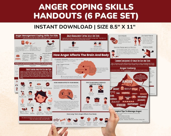 ADHD Coping Skills Printable Handout Poster for Teens - Executive ...