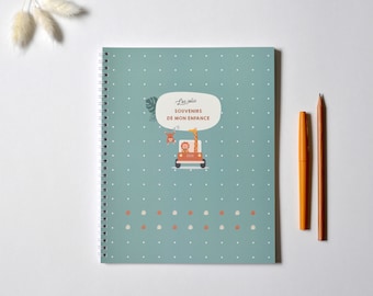 Childhood Memories Book - Ages 1 to 10 - Early Childhood Album - Children's Words - Baby Journal - Baby Gift | Safari Fun Cover