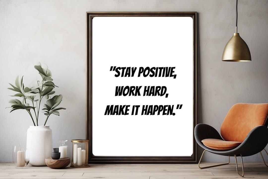 Printable Wall Art, Motivation Printable Wall Art, Printable Quotes ...