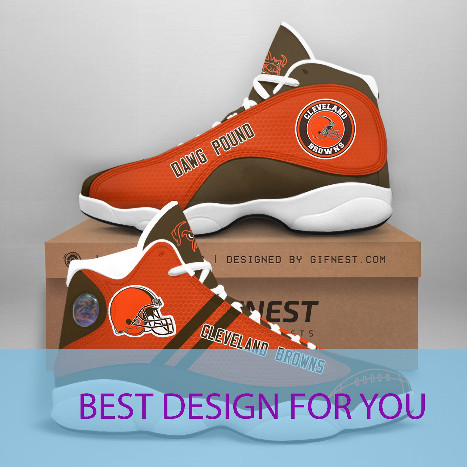 Cleveland Browns Personalized Sneakers Custom your name Etsy