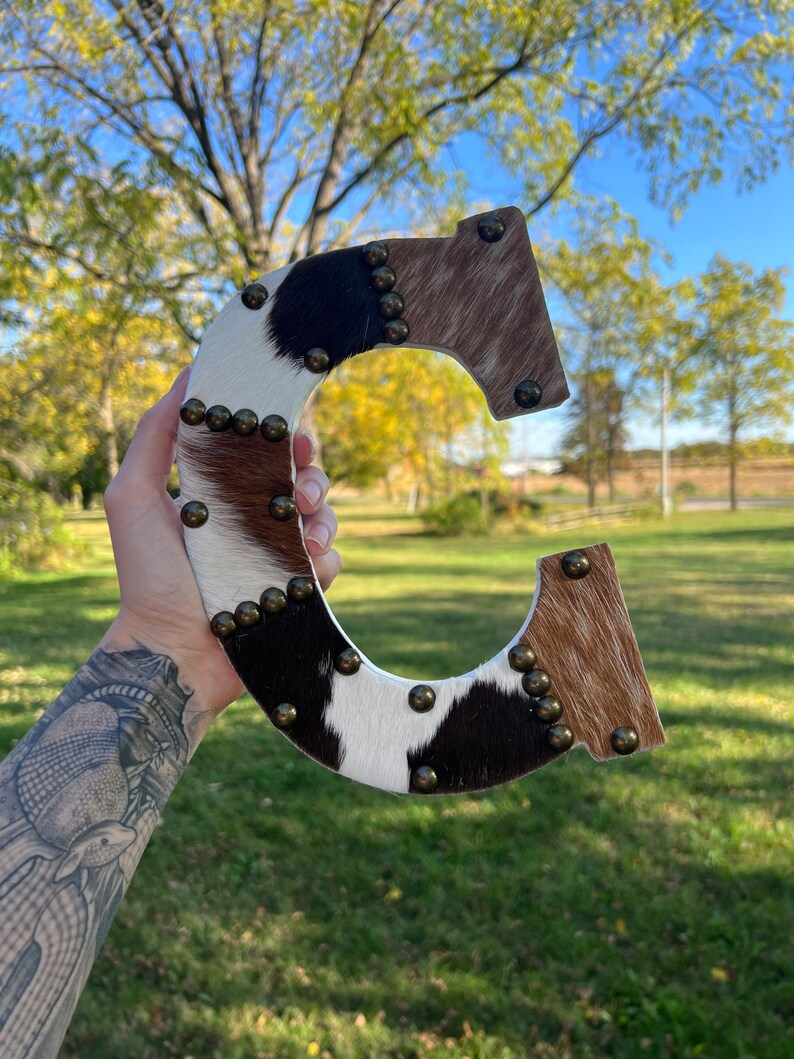 Genuine Cowhide Letters Etsy
