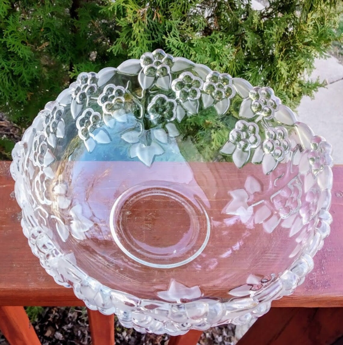 Vintage MIKASA CRYSTAL Clear Glass Bowl Carmen Pattern with Etsy