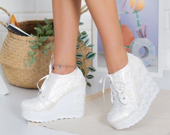 platform sneaker heels