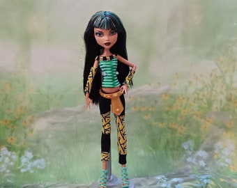 Monster high doll Cleo de Nile/School's out/ Basic/ collectibles /wave 2/ rare/ Mattel /missing accessories/ broken shoes