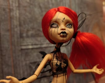 Sagittarius - The darkest zodiac collection - / OOAK custom Monster High doll/ repaint/ collectibles