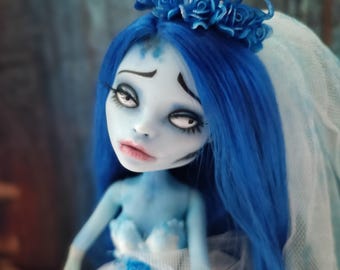 Emily the Corpse Bride - OOAK custom Monster High doll/ repaint/ collectibles