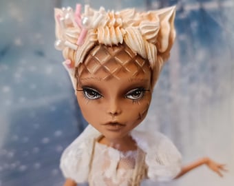 Ice Cream - Candy shop Fairies/ OOAK custom Monster High doll/ repaint/ collectibles