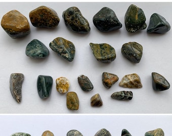 Tumbled Orbicular/Sea/Ocean Jasper Stones Healing Crystals