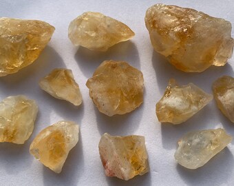 Rough Raw Natural Citrine Quartz Stones Healing Crystals November Birthstone