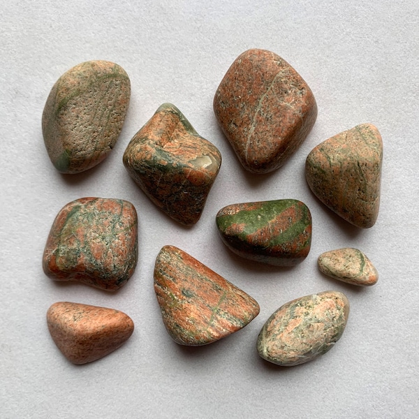 You Pick Tumbled A Grade Unakite Stones/Healing Crystals - Please Read FULL Description