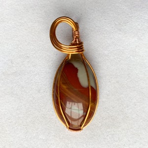 Handmade Wire Wrapped Noreena Jasper Gemstone Pendant/Necklace - Please Read FULL Description