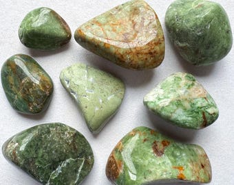 You Pick Tumbled Chrysoprase Stones/Healing Crystals - Please Read FULL Description