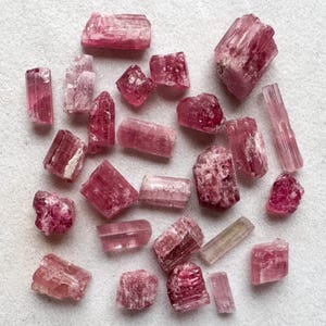 You Pick Rough/Raw Natural Pink Tourmaline Rods/Bars, Pieces, and Chips, October Birthstone - Please Read FULL Description