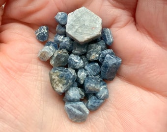 Rough/Raw MINI Blue Sapphire Record Keeper Stones Natural and Untreated September Birthstone - Please Read FULL Description