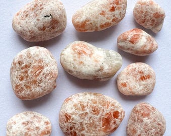 You Pick Tumbled Flashy A Grade Sunstone Healing Crystals, Palm/Pocket Stones - Please Read FULL Description
